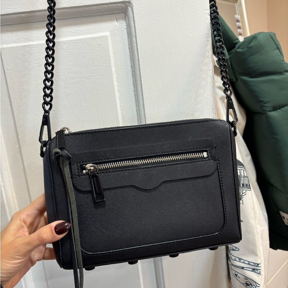 Rebecca Minkoff Black Crossbody Bag with Chain Strap